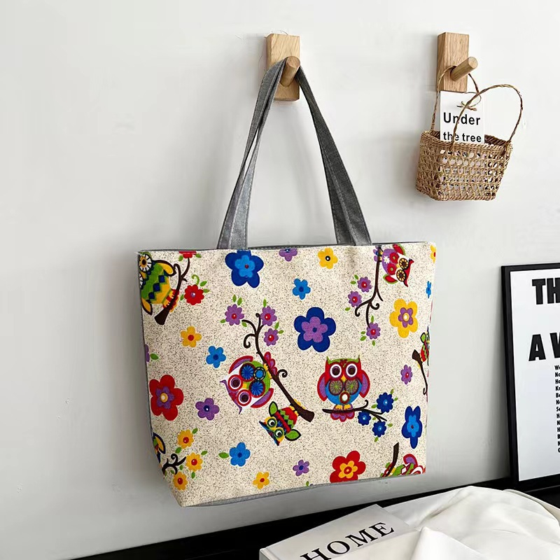 UISN #S39 Korean New Fashion Canvas Tote Bag Design Shoulder Bags ...