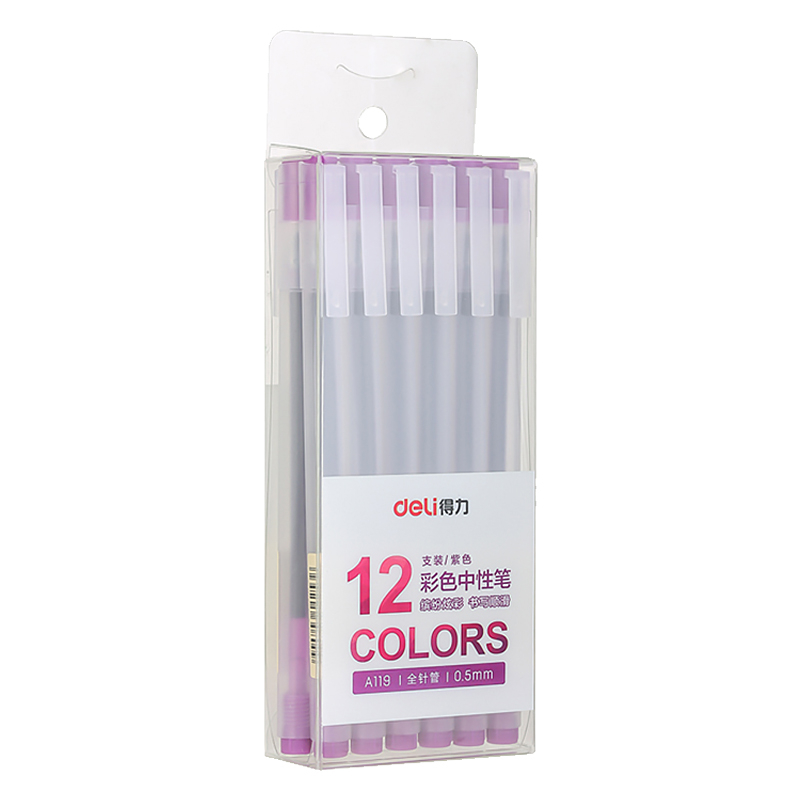 Deli A119 Writing Instrument Gel Pen 0.5mm 12Pcs/Box 1 Box 79a119p12 ...