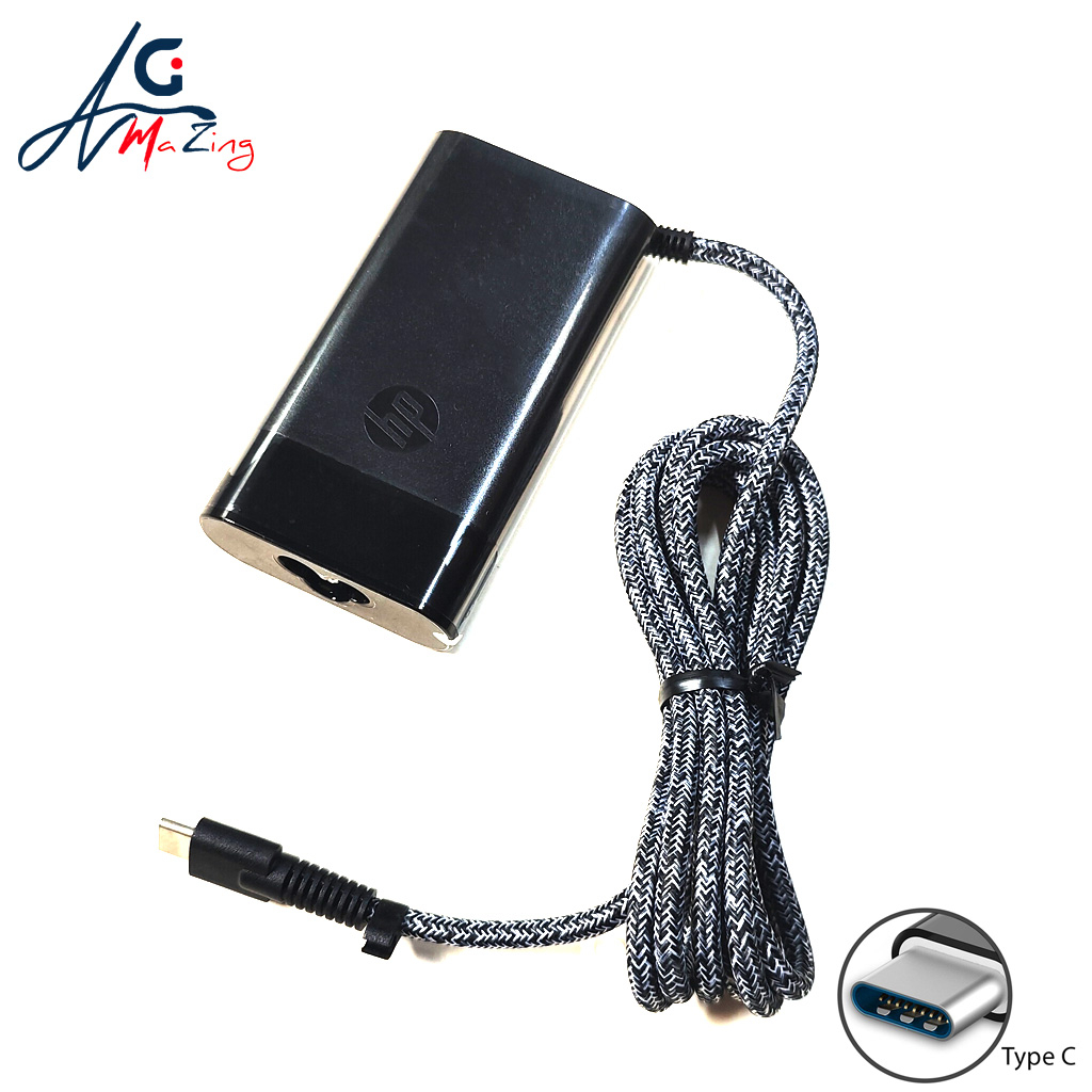 New Slim AmazingHP USB C/Type-C 65W TPN-DA13 Charger For HP Spectre ...