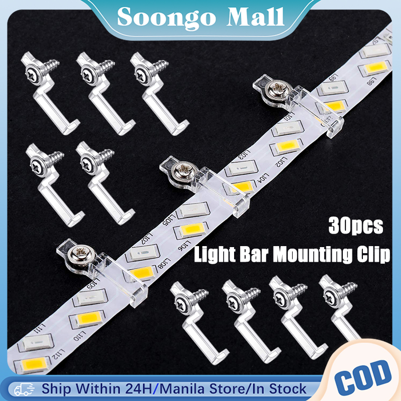LED Light Strip Mounting Bracket Fixing Clips Included Screws Light Bar