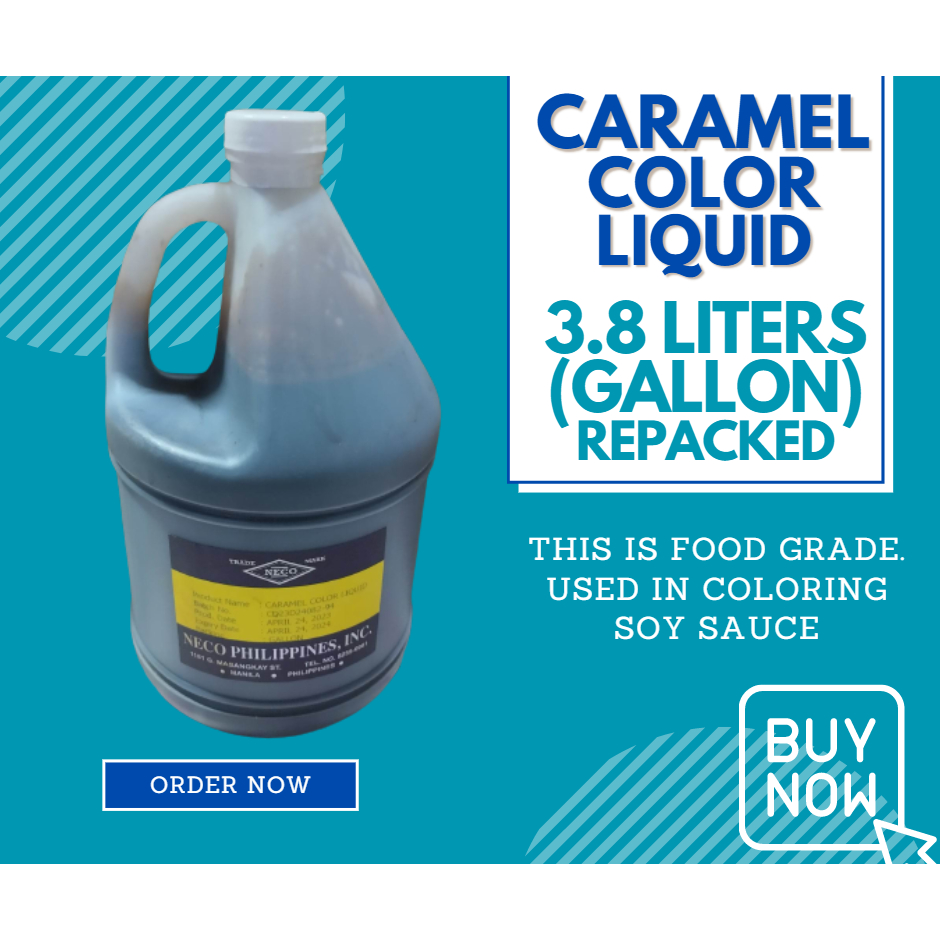 CARAMEL COLOR LIQUID 1 GALLON (COLORING SOY SAUCE) MAX 4 GALS PER ORDER