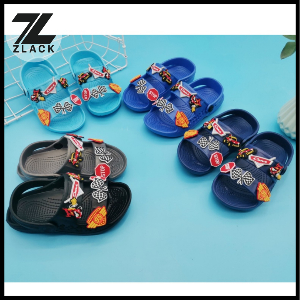 【ZLACK】 NEW Style Casual Two Strap Sandals For Kids Boy | Shopee ...