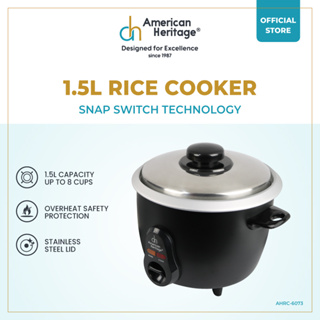 Buy American Heritage 1.5L Rice Cooker with Steamer 2024 Online