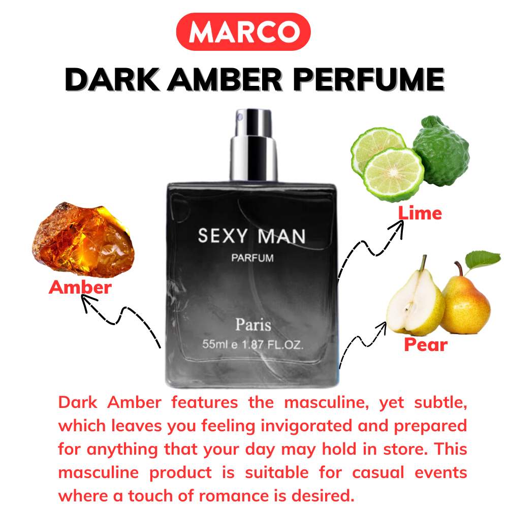 Marco Sexy Man Perfume Paris Perfume 55ml Long Lasting Fragrance For Men Sexy Style Strong Masc