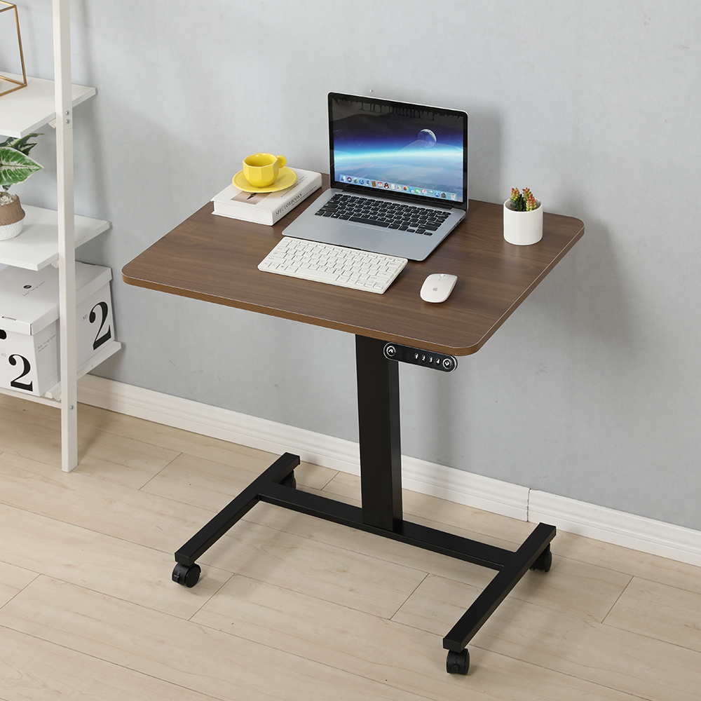 Mxtark 32 inches mini desk Mobile desk Electric lifting desk Memory  Ergonomic Table with Wheels