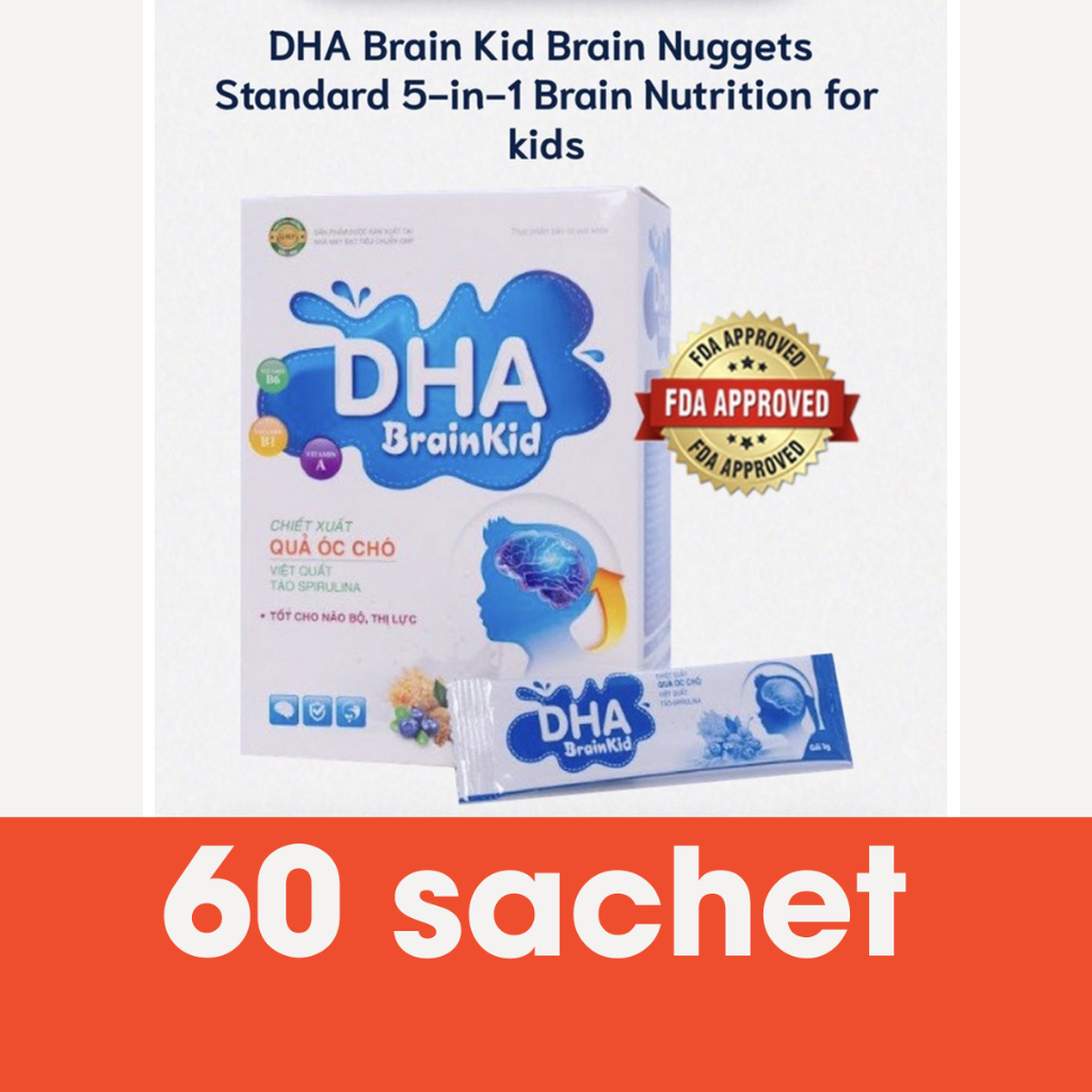 DHA Brain Kid Supplement 5g/Sachet 20Sachet/Box Support Brain