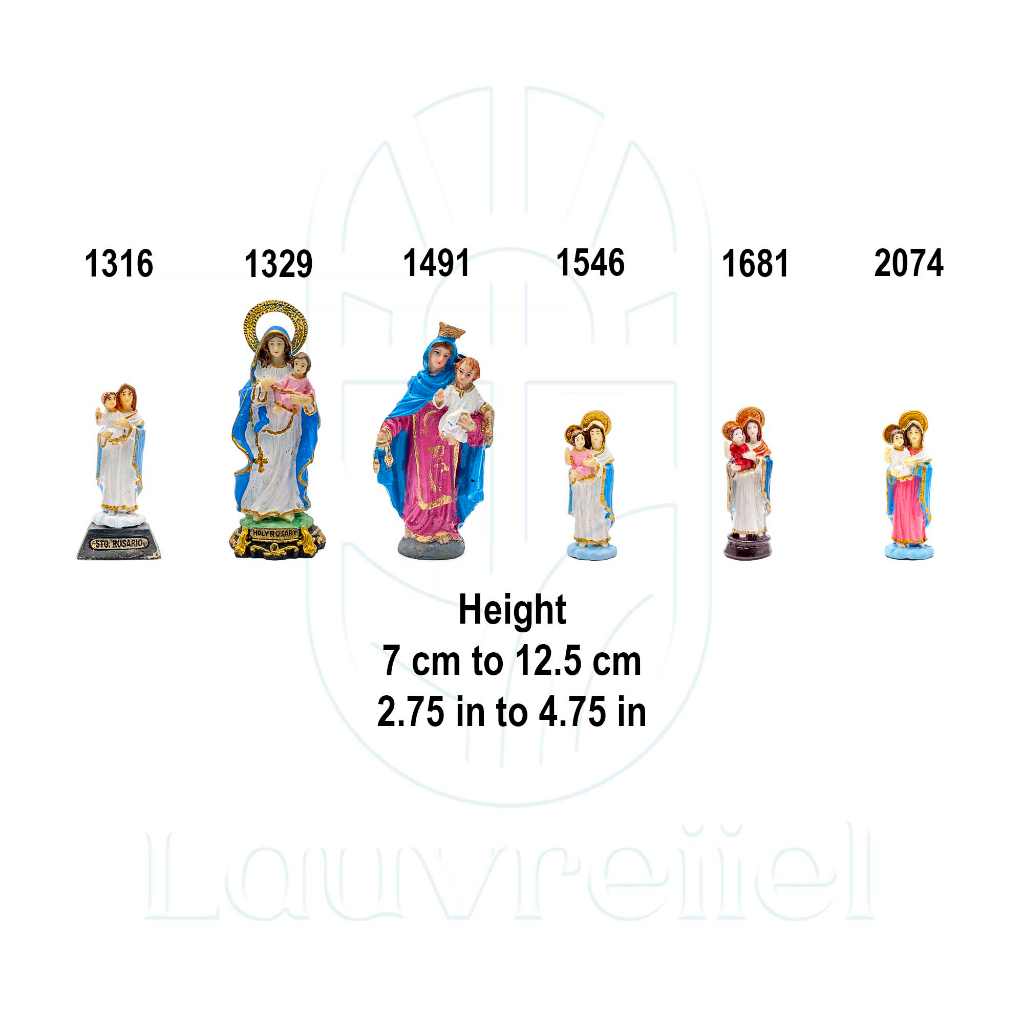 Our Lady of the Most Holy Rosary Statue Religious Item Figurine for