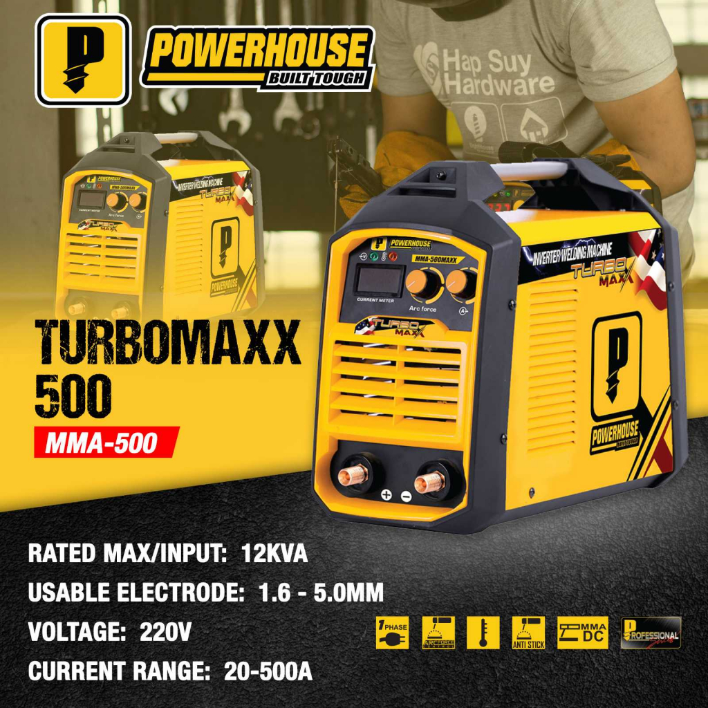 POWERHOUSE USA Inverter Type Portable Welding Machine TURBOMAXX SERIES