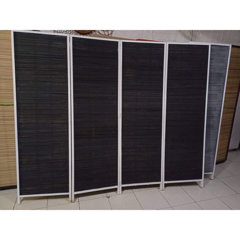 DIVIDER MOVEABLE with WHEELS/ROOM SHADES/PARTITION BIG/4PANELS 6FT H ...