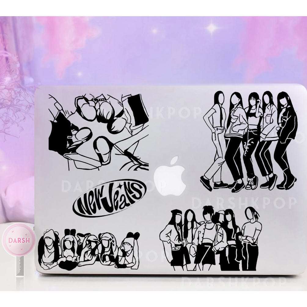 NEW JEANS Kpop Girl Group Waterproof Decals for Tumbler, Car, Laptop ...