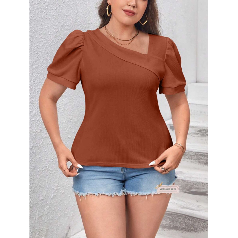 Knit Plus Size Blouse