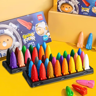 12/24/36 Colors Washable Non-Toxic Crayon Set for Kids Toddlers Coloring  Art Supplies Safe