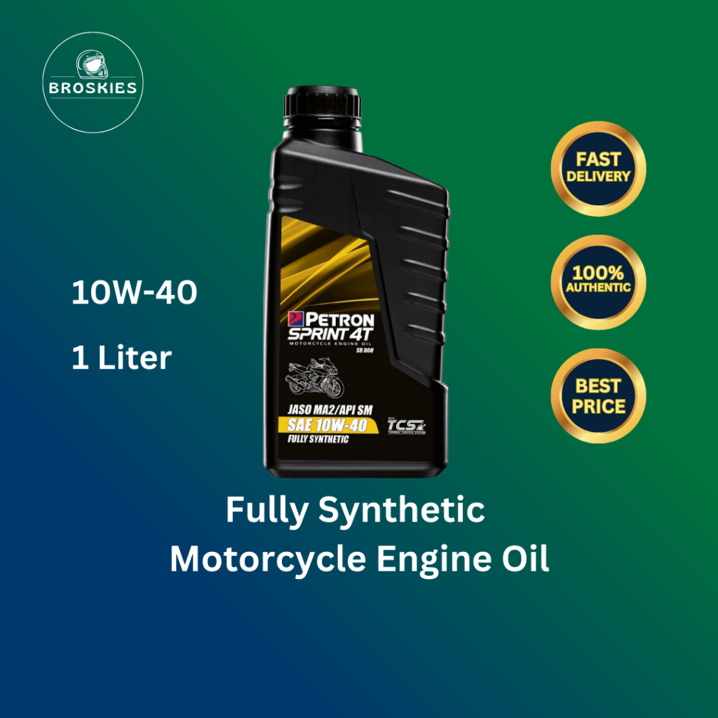 Petron Sprint 4T SR800 Fully Synthetic Motorcycle Engine Oil SAE 10W40