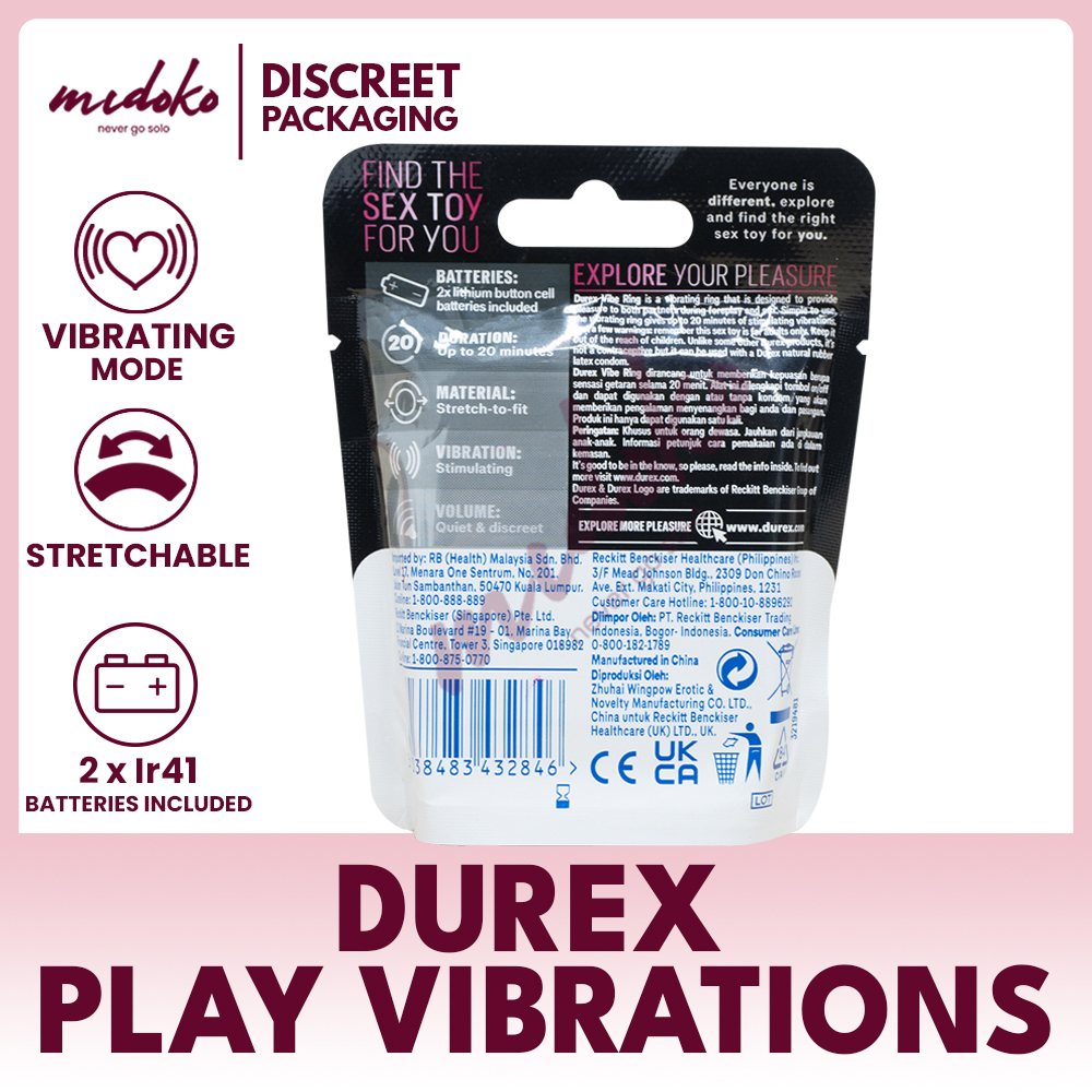 Midoko Durex Play Vibrating Pleasure Ring Waterproof | Shopee Philippines