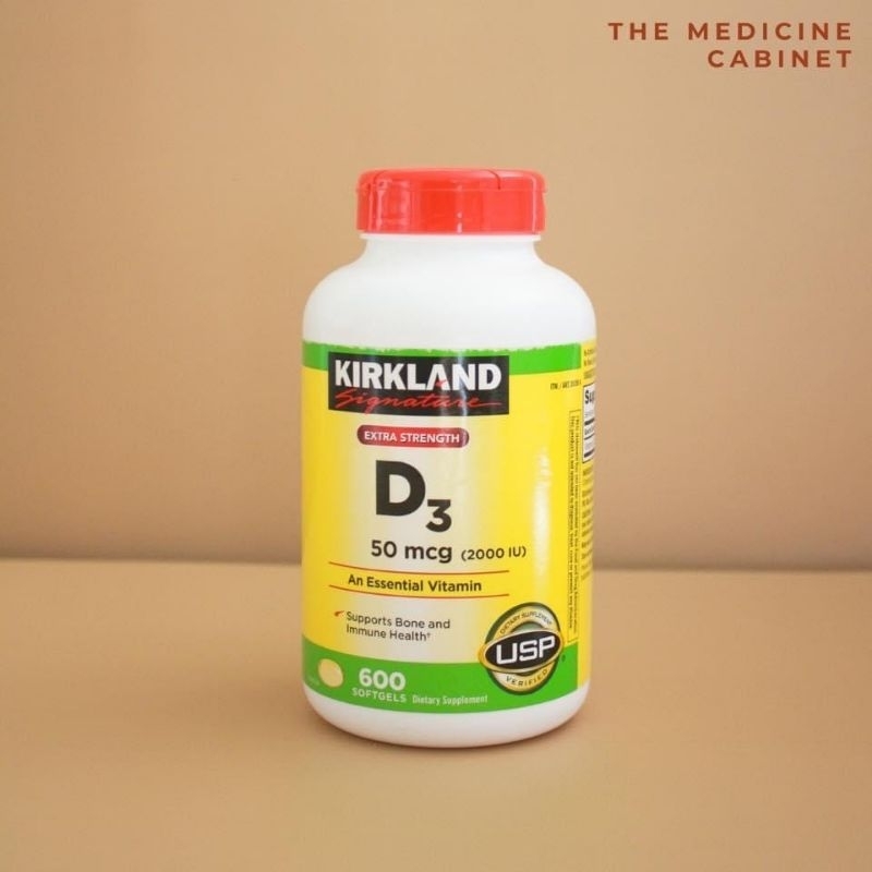 Kirkland Vitamin D3 50 mcg (2000 IU)., 600 Softgels Shopee Philippines