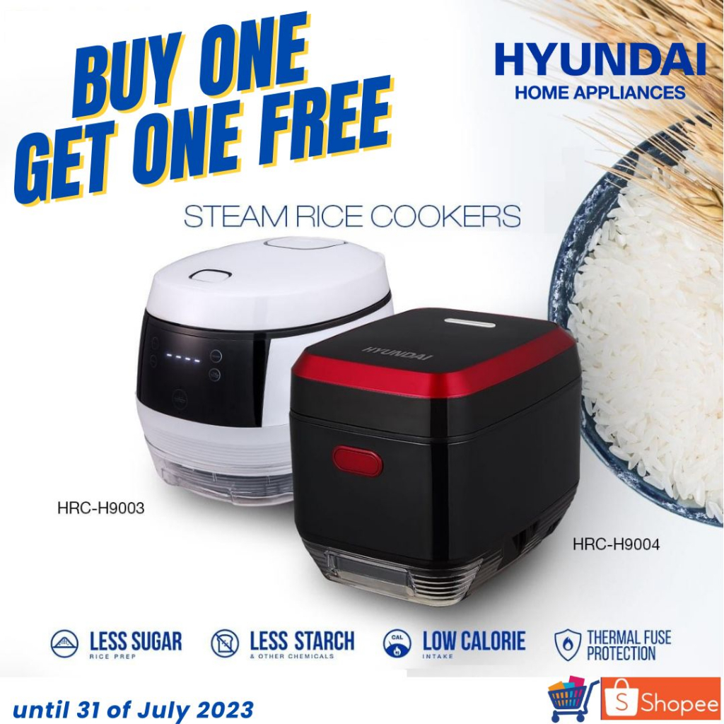 Hyundai Steam Rice Cooker HRCH9004 BUY 1 TAKE 1 Shopee Philippines