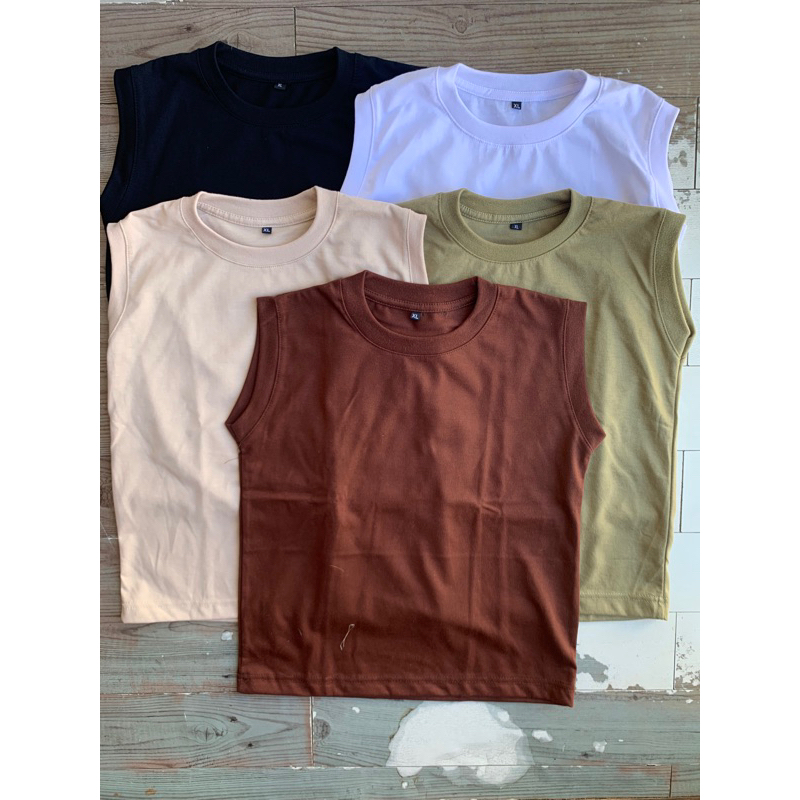 KIDS PLAIN muscle tees | Shopee Philippines