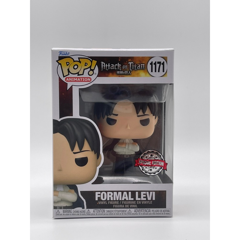 Funko Pop! Attack on Titan - Formal Levi SE with free protector ...