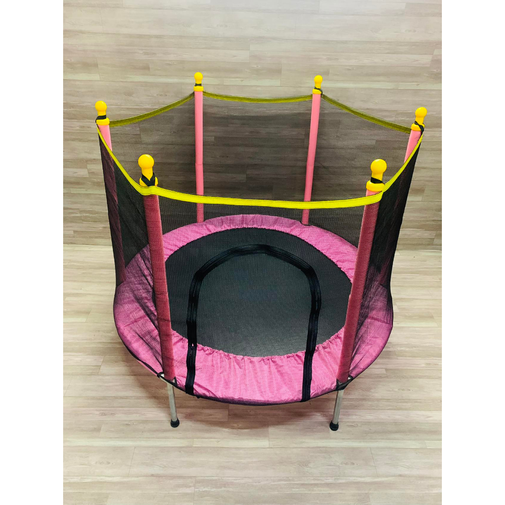 Trampoline Bounce Bed for Kids and Adults with Safety Net Indoor