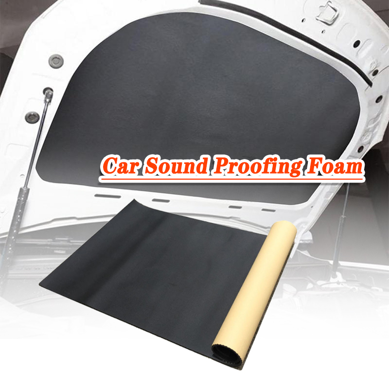 3/6/10 Mm Thick Car Sound Proofing Mat 100*100cm Car AntiNoise Sound