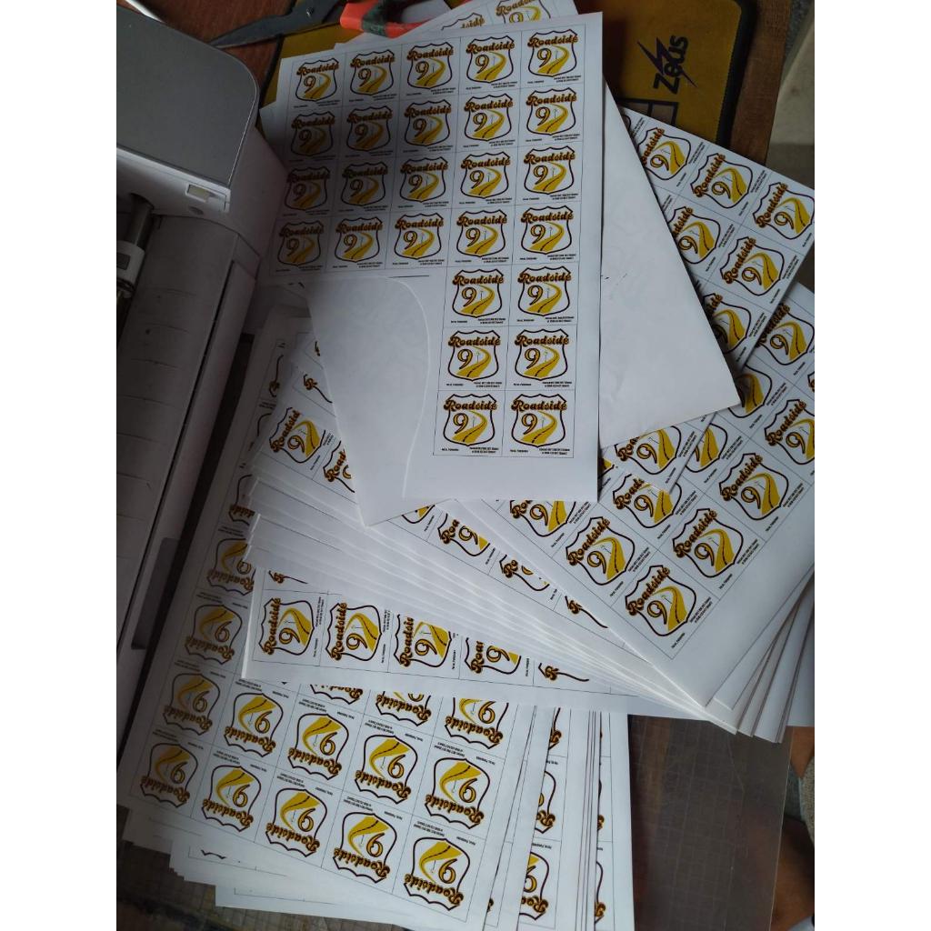 Label Sticker A4 size 8x11 Printed laminated Sticker Waterproof High