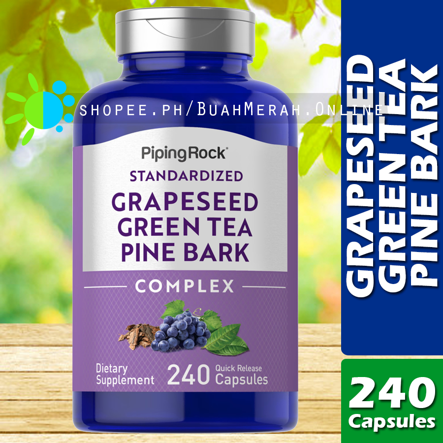 GRAPESEED GREEN TEA PINE BARK EXTRACT COMPLEX 240 Capsules Standardized ...