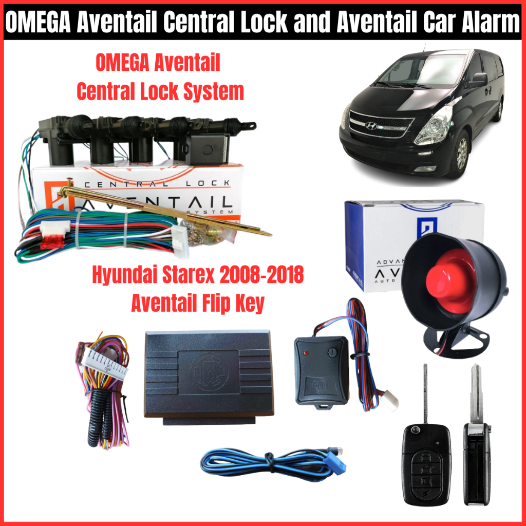 Hyundai Starex 2008-2018 Car Alarm & Central Lock Combo Set Aventail ...