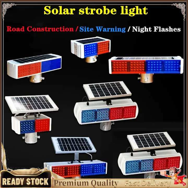 road traffic safety flash lights night construction glare intersection ...
