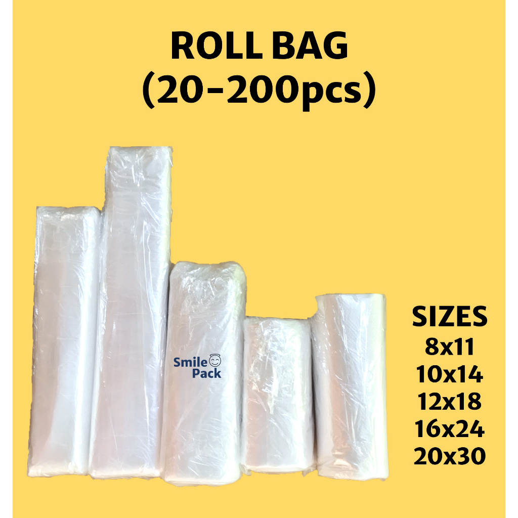 HD Plastic Labo / Roll Bag Supot - 8x11 10x14 12x18 16x24 20x30 for ...