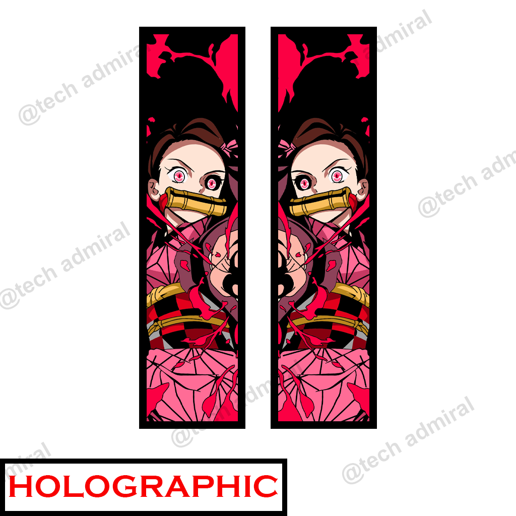 Alloy Top Box Sticker Waterproof Nezuko Red Velvet (HOLOGRAPHIC ...