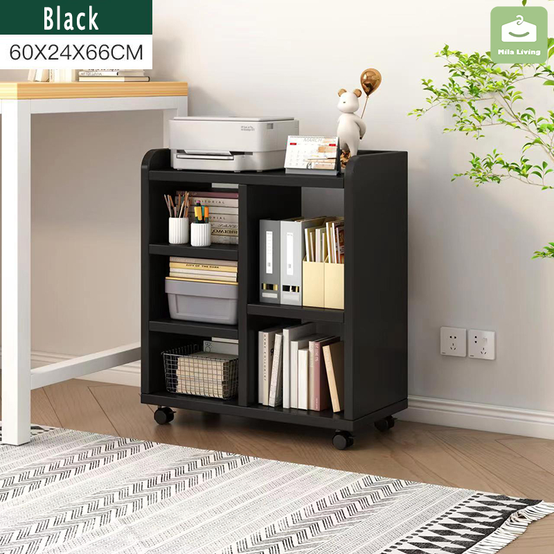 [60*24*66CM]Home Office Under-desk File Cabinet Book Rack Movable ...