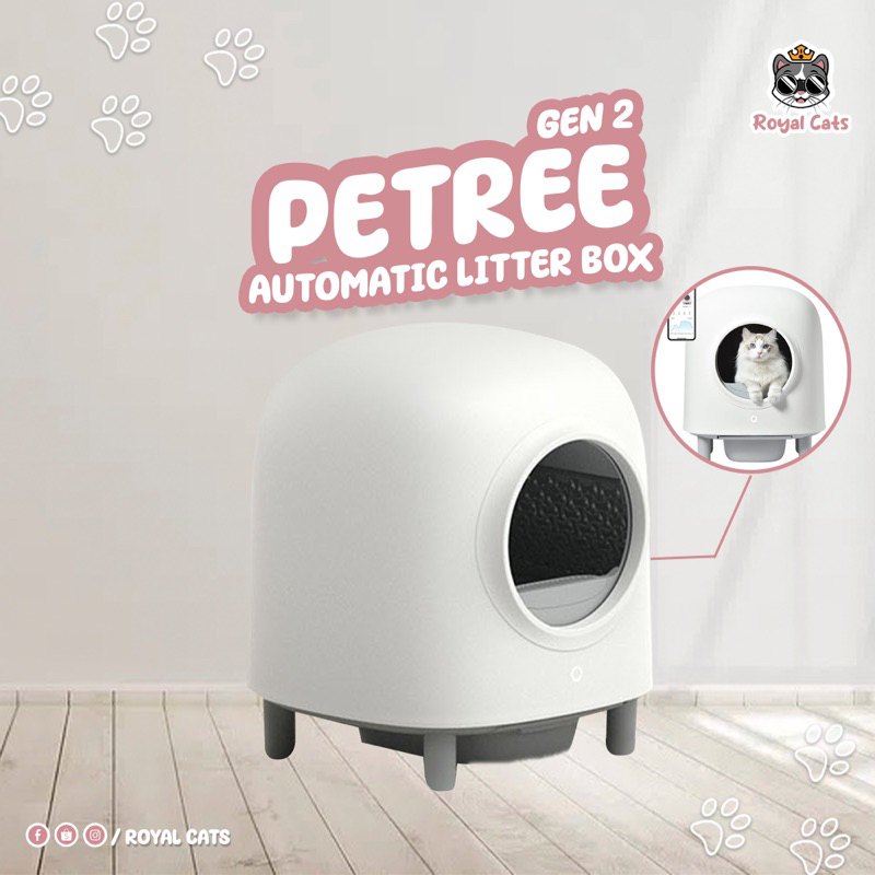 Fully Automatic Litter Box selfcleaning Petree Gen 2 with Tuya APP
