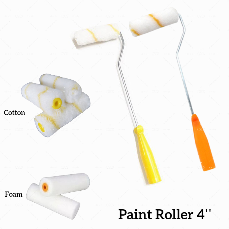 Roller paint roller Cotton and Foam With Handle (10pcs) Shopee