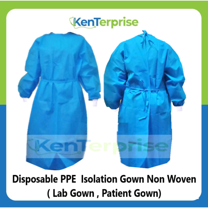 Disposable PPE Isolation Gown Non Woven ( Lab Gown , Patient Gown) Shopee Philippines
