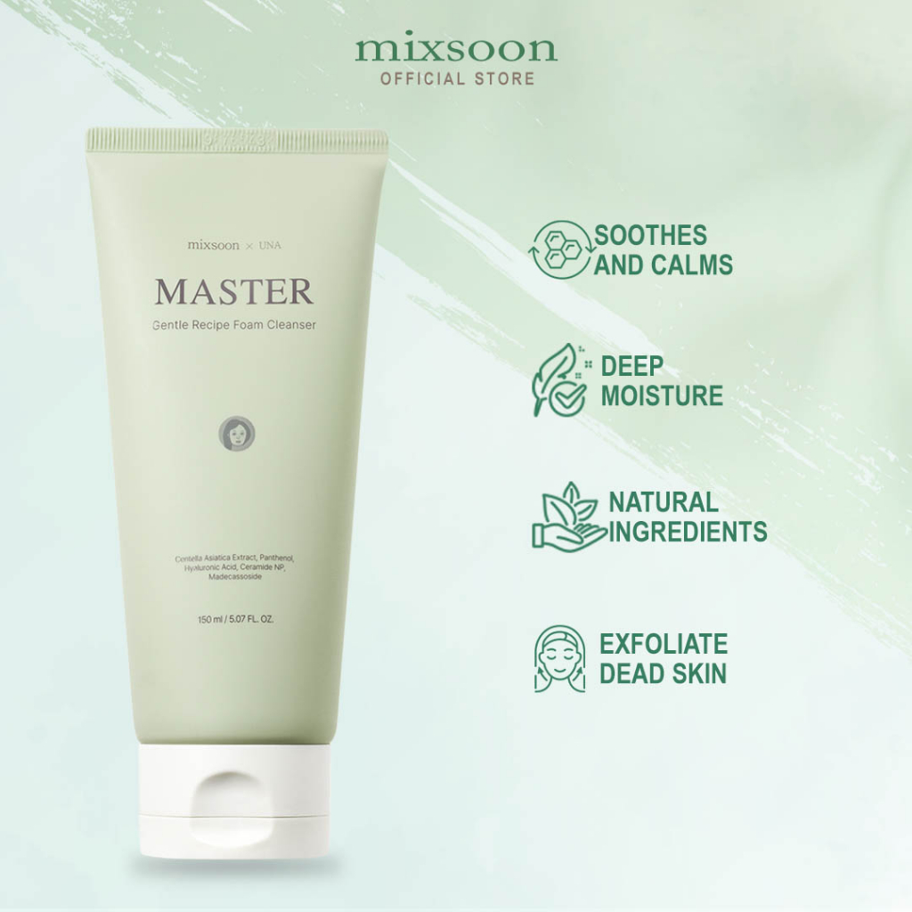 Mixsoon Master Gentle Foam Cleanser 150ML Best AcneFighting