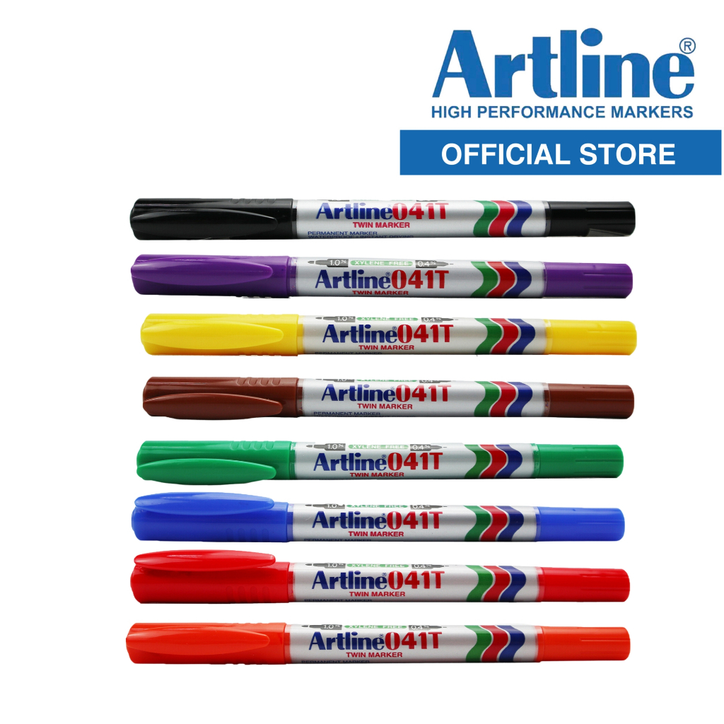 ARTLINE Twin Tip Marker 1.0mm & 0.4mm (EK041T) Shopee Philippines