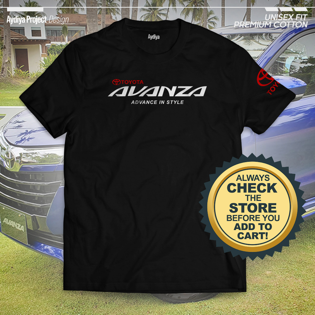 Toyota Avanza Logo Shirt - CR - Aydiya Clothing | Shopee Philippines