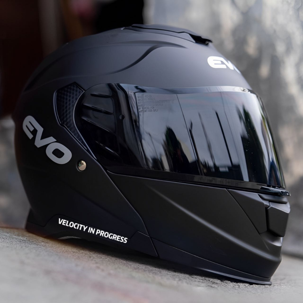 EVO Vxr5000 Plain Modular Dual Visor Helmet Shopee Philippines