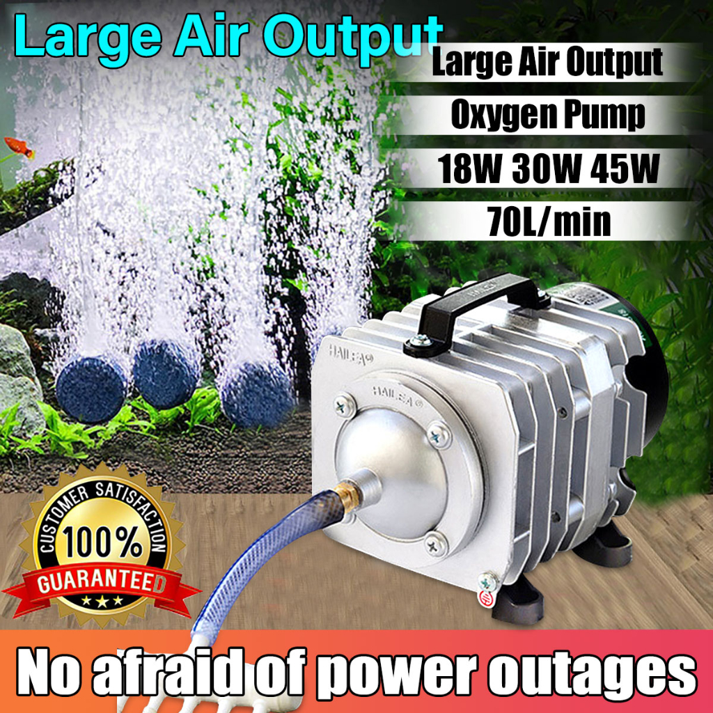 18W 30W 45W 220V Aquarium Air Pump Fish Tank Fish Pond Air Pump Air