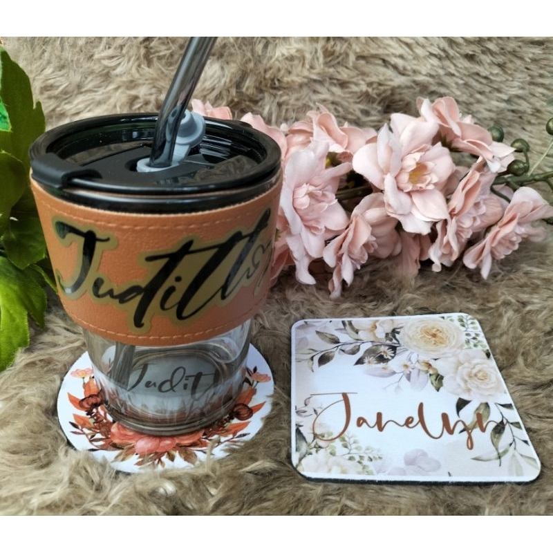 PERSONALIZED COASTER PAD (WITH FREE INDIVIDUAL PACKAGING) | Shopee ...