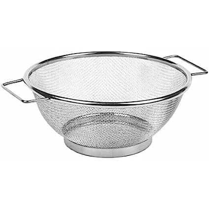 Stainless Steel Fine Mesh Strainer Bowl Drainer Vegetable Sieve ...