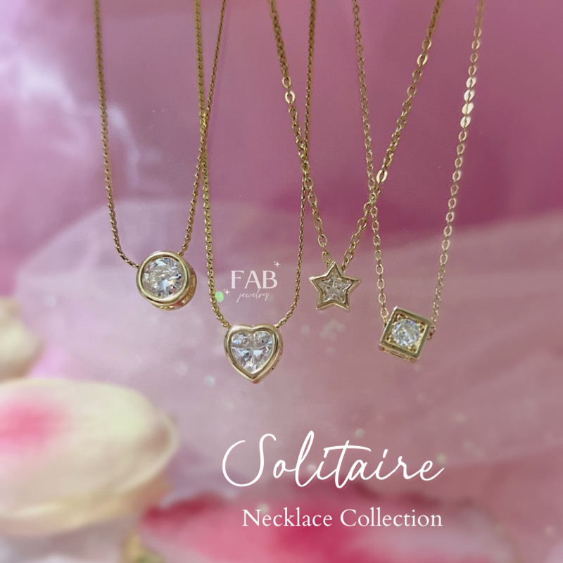 FAB | Solitaire Necklace Collection | Shopee Philippines