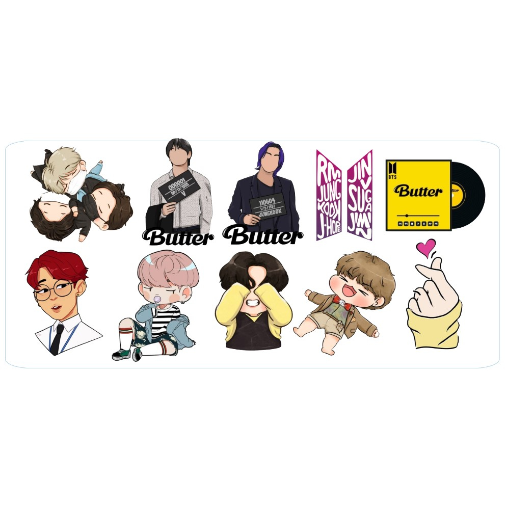 BTS KAWAII HIGH QUALITY STICKERS CODE:BTS002 | Shopee Philippines