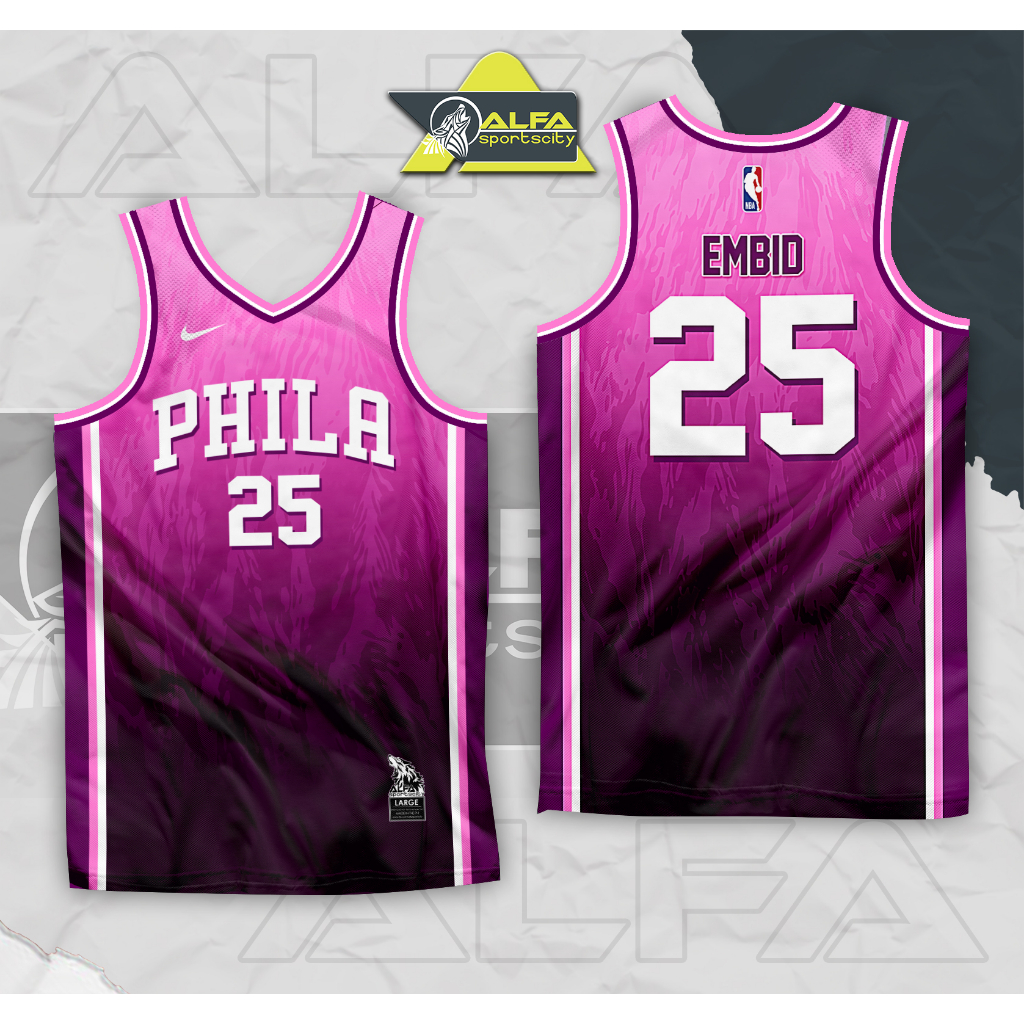 Pink 2024 nba jersey