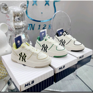 MLB New York Yankees NY Size 7 Black Chunky Sneakers Shoes Baseball