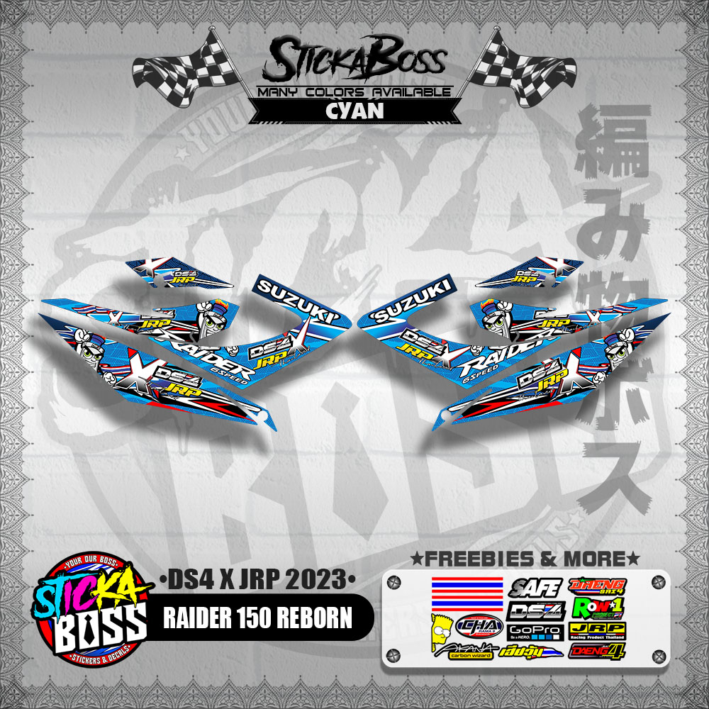 RAIDER 150 REBORN DECALS ( DS4 X JRP 2023 )【WITH FREEBIES】 | Shopee ...