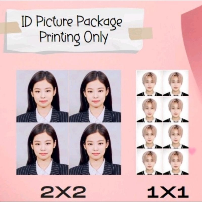 Id Picture Printing 1x1 2x2 Passport Size Shopee Philippines 8209