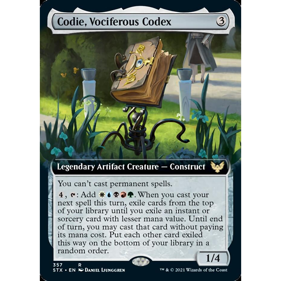 Codie, Vociferous Codex (Extended Art) - Strixhaven: School of Mages ...