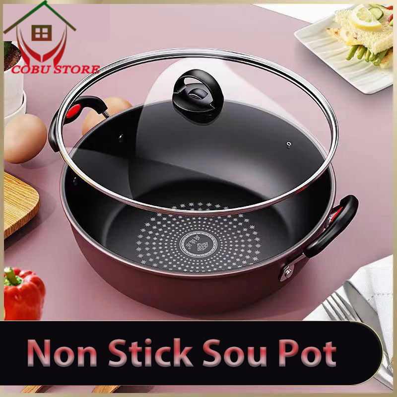 COBU 26/28/30CM Non Stick Soup Pot Induction Stew Pan Induction Pot Non