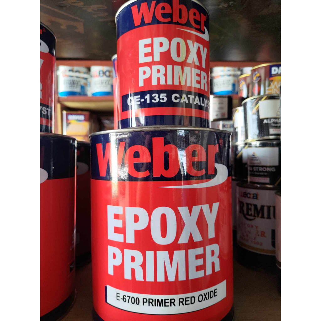 WEBBER EPOXY PRIMER GRAY . RED . WHITE . BLACK 4 LITERS / 1 GALLON